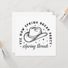 Spring break meisjes feest cowboy pet