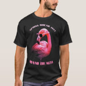 Spring Break Miami Beach Flamingo Sunbribril T-shirt (Voorkant)