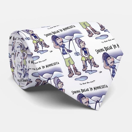 Spring Break Necktie Stropdas (Opgerold)