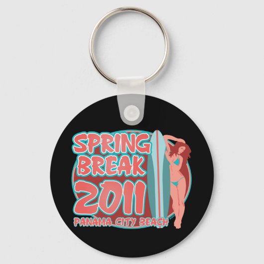 Spring Break Panama City Beach Sleutelhanger (Voorkant)