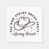 Spring break party cowboy pet esthetisch servet (Voorkant)