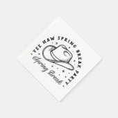 Spring break party cowboy pet esthetisch servet (Hoek)