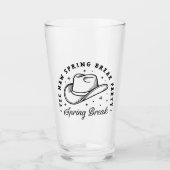 Spring break party cowboy pet westerne esthetiek glas (Voorkant)