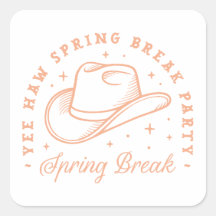 Spring break party cowgirl groovy preppy thema