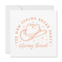 Spring break party cowgirl thema perzikkleur