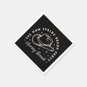 Spring break party disco cowgirl western zwart servet (Hoek)