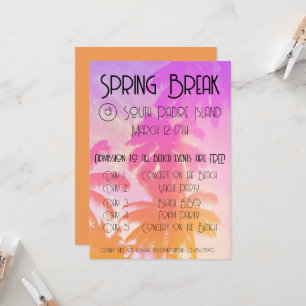 Spring Break Party Uitnodiging