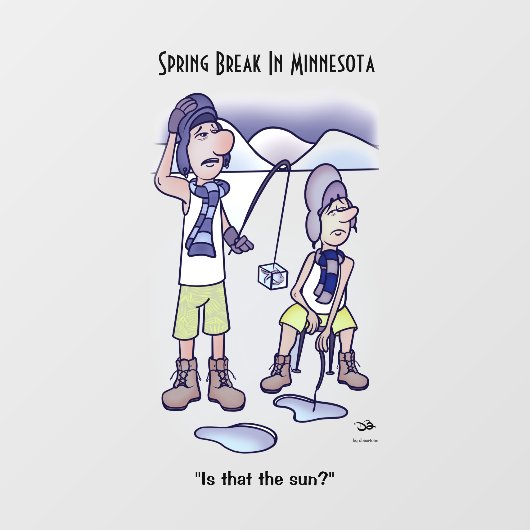 Spring Break Raamsticker (Vel)