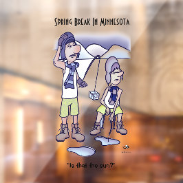 Spring Break Raamsticker