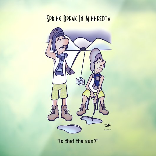 Spring Break Raamsticker (Vel 3)