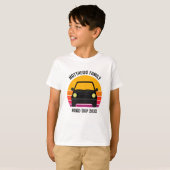 Spring Break Road Trip Sunset Custom Kids T-shirt (Voorkant volledig)