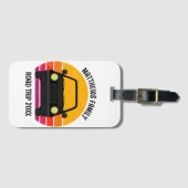 Spring Break Road Trip Sunset Customized Bagagelabel (Voorkant (horizontaal))