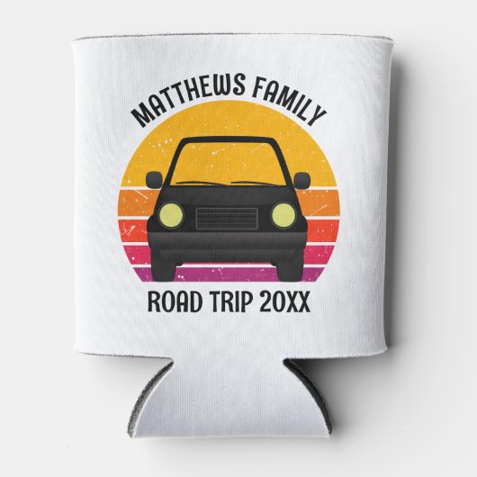 Spring Break Road Trip Sunset Customized Blikjeskoeler (Voorkant)