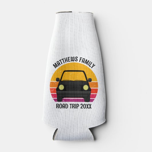 Spring Break Road Trip Sunset Customized Flesjeskoeler (Voorkant)