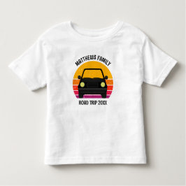 Spring Break Road Trip Sunset Customized Kinder Shirts