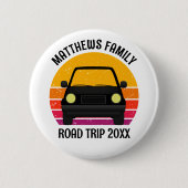 Spring Break Road Trip Sunset Customized Ronde Button 5,7 Cm (Voorkant)
