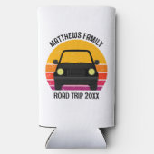 Spring Break Road Trip Sunset Customized Seltzer Blikjeskoeler (Achterkant)