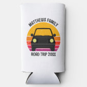 Spring Break Road Trip Sunset Customized Seltzer Blikjeskoeler (Voorkant)