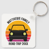 Spring Break Road Trip Sunset Customized Sleutelhanger (Achterkant)