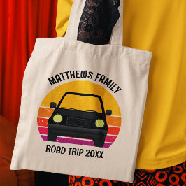 Spring Break Road Trip Sunset Customized Tote Bag
