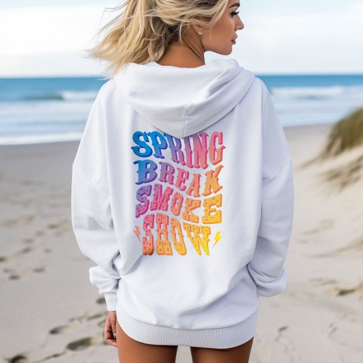 Spring Break Rook Show Westerne Stijl Regenboog Hoodie