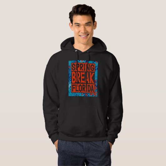 Spring Break Senior Class Student School Trip Flor Hoodie (Voorkant volledig)