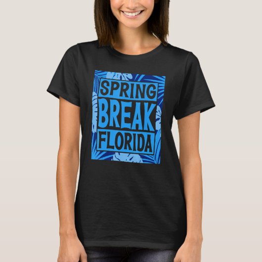Spring Break Senior Class Student School Trip Flor T-shirt (Voorkant)