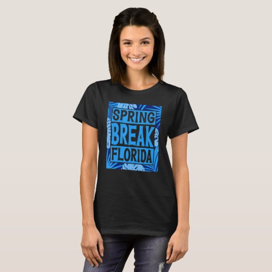Spring Break Senior Class Student School Trip Flor T-shirt (Voorkant volledig)