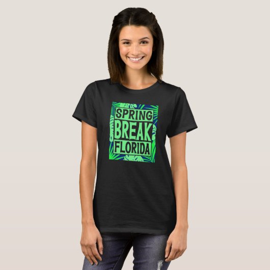 Spring Break Senior Class Student School Trip Flor T-shirt (Voorkant volledig)