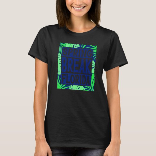 Spring Break Senior Class Student School Trip Flor T-shirt (Voorkant)