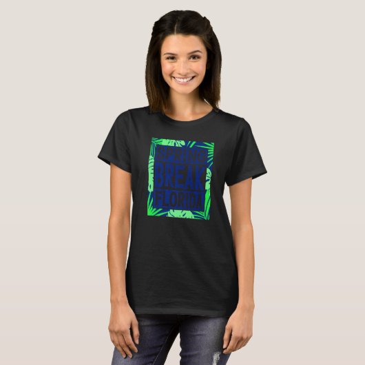 Spring Break Senior Class Student School Trip Flor T-shirt (Voorkant volledig)