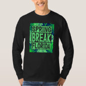Spring Break Senior Class Student School Trip Flor T-shirt (Voorkant)