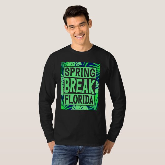 Spring Break Senior Class Student School Trip Flor T-shirt (Voorkant volledig)