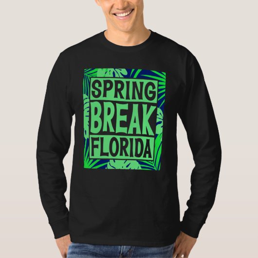 Spring Break Senior Class Student School Trip Flor T-shirt (Voorkant)