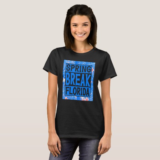Spring Break Senior Class Student School Trip Flor T-shirt (Voorkant volledig)