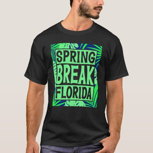 Spring Break Senior Class Student School Trip Flor T-shirt (Voorkant)
