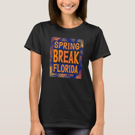 Spring Break Senior Class Student School Trip Flor T-shirt (Voorkant)