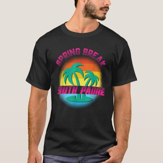 Spring Break South Padre Sunset Matching W T-shirt (Voorkant)