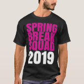 Spring Break Squad 2019 african back - T-shirt (Voorkant)