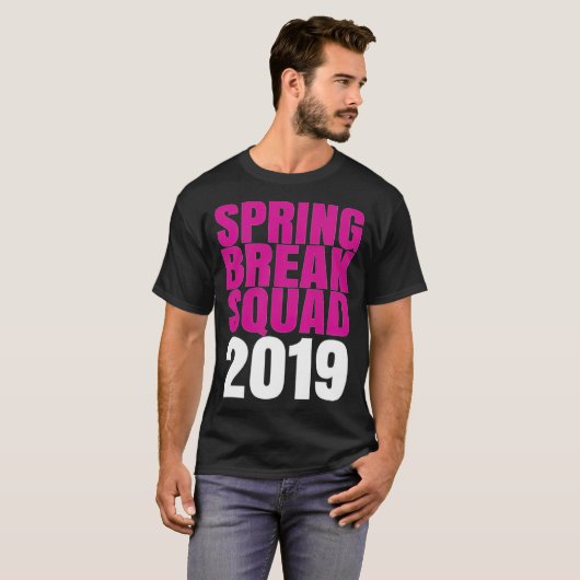Spring Break Squad 2019 african back - T-shirt (Voorkant volledig)