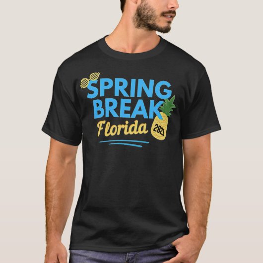 Spring Break Squad 2021 Retro  Flip Flop bf T-shirt (Voorkant)