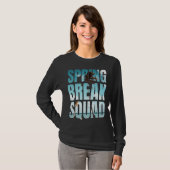 Spring Break Squad 2022 Beach Family Match T-shirt (Voorkant volledig)