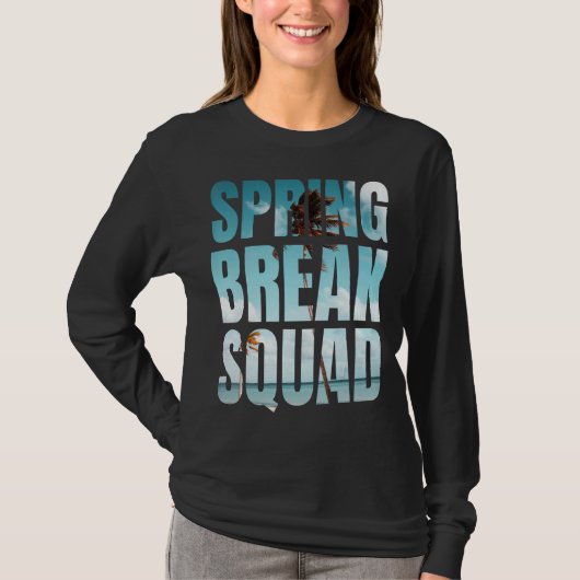Spring Break Squad 2022 Beach Family Match T-shirt (Voorkant)