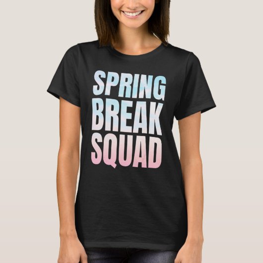 Spring Break Squad 2022 Flamingo Summer Family Tri T-shirt (Voorkant)