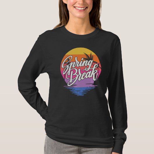 Spring Break Squad 2022 Retro Spring Break 2022 T-shirt (Voorkant)