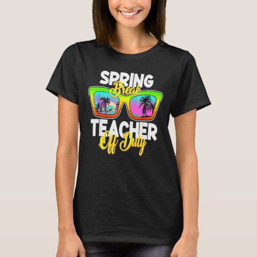 Spring Break Squad 2022 Retro Spring Break Teacher T-shirt (Voorkant)