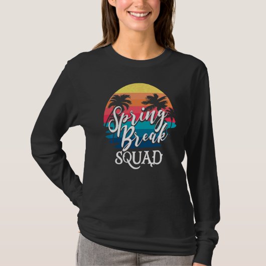 Spring Break Squad 2022 Retro Spring Break Teacher T-shirt (Voorkant)
