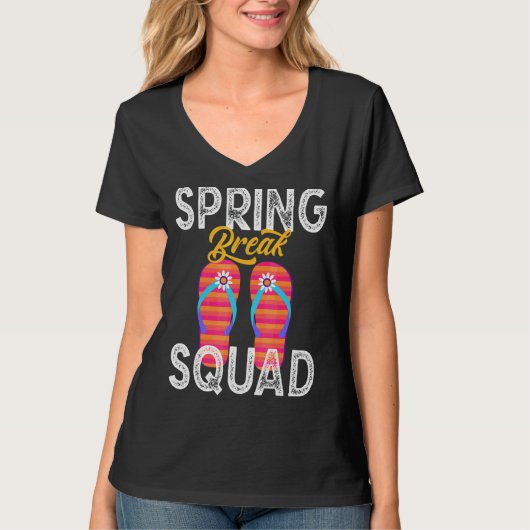 Spring Break Squad 2022 Zomerreis Cool F T-shirt (Voorkant)