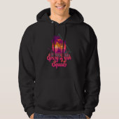 Spring Break Squad 2023 Retro 80s Sunset Matching Hoodie (Voorkant)