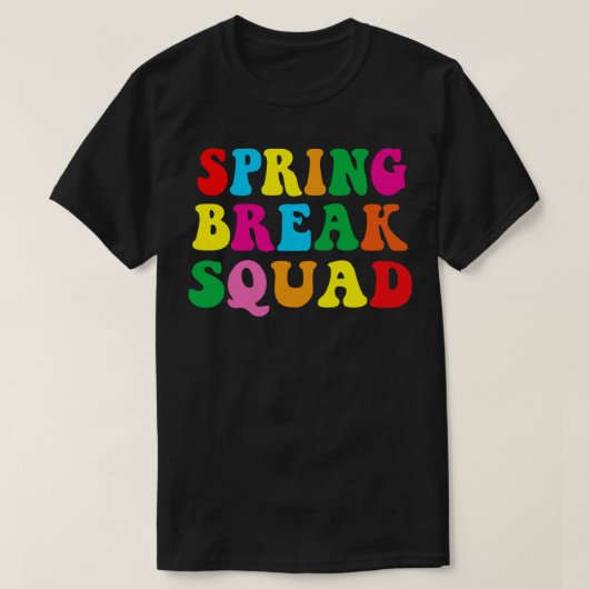 Spring Break Squad 2023 Zomer Beach Vakantie T-shirt (Design voorkant)